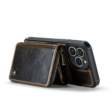 Carica l'immagine nel visualizzatore di Gallery, Casekis Zipper Crossbody Wallet RFID Phone Case Coffee