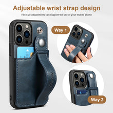 Load image into Gallery viewer, Casekis Wristband Stand Phone Case Blue