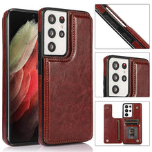 Charger l'image dans la galerie, Casekis Cardholder Leather Wallet Phone Case For Galaxy S21 Ultra