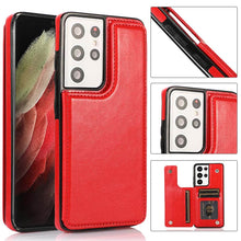 गैलरी व्यूवर में इमेज लोड करें, Casekis Cardholder Leather Wallet Phone Case For Galaxy