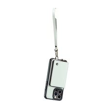Carica l'immagine nel visualizzatore di Gallery, Casekis Zipper Crossbody Wallet RFID Phone Case White