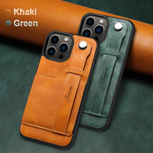 Lade das Bild in den Galerie-Viewer, Casekis Wristband Stand Phone Case Khaki