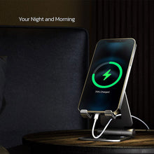 Load image into Gallery viewer, Adjustable Desktop Phone Stand-Black