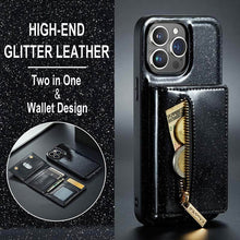 画像をギャラリービューアに読み込む, Casekis Glitter Cardholer Magnetic Phone Case Black