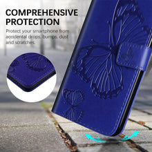 画像をギャラリービューアに読み込む, Casekis Embossed Butterfly Wallet Phone Case Blue