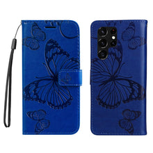画像をギャラリービューアに読み込む, Casekis Embossed Butterfly Wallet Phone Case Blue
