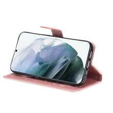 Load image into Gallery viewer, Casekis Embossed Butterfly Wallet Phone Case Rose Gold
