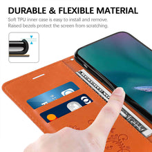 Muat gambar ke penampil Galeri, Casekis Embossed Butterfly Wallet Phone Case Orange