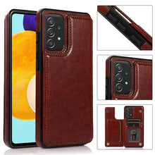 Lade das Bild in den Galerie-Viewer, Casekis Cardholder Leather Wallet Phone Case For Galaxy A52 4G/5G