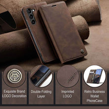 Load image into Gallery viewer, Casekis Retro Wallet Case For Galaxy S23 5G