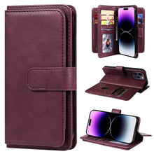 Load image into Gallery viewer, Casekis Large Capacity Cardholder Phone Case Red