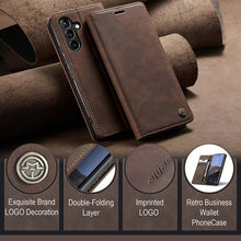 Load image into Gallery viewer, Casekis Retro Wallet Case for Galaxy A54 5G