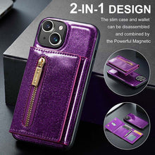 Load image into Gallery viewer, Casekis Glitter Cardholer Magnetic Phone Case for iPhone 14 Plus
