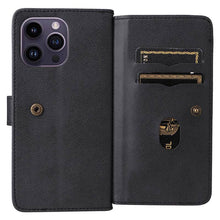 Carica l'immagine nel visualizzatore di Gallery, Casekis Large Capacity Cardholder Phone Case Black