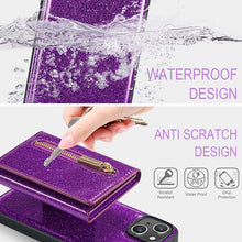 Load image into Gallery viewer, Casekis Glitter Cardholer Magnetic Phone Case for iPhone 14 Plus
