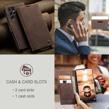 Load image into Gallery viewer, Casekis Retro Wallet Case For Galaxy S22 Ultra 5G