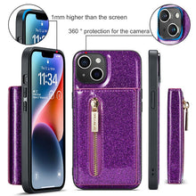 Load image into Gallery viewer, Casekis Glitter Cardholer Magnetic Phone Case for iPhone 14 Plus