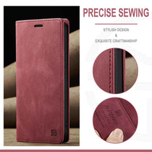 Load image into Gallery viewer, Casekis Retro RFID Wallet Phone Case Red