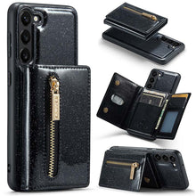 Cargar imagen en el visor de la galería, Casekis Glitter Cardholer Magnetic Phone Case for Galaxy S23 Plus 5G