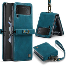Load image into Gallery viewer, CASEKIS Retro Phone Case with Wrist Strap For Galaxy Z Flip 4 5G