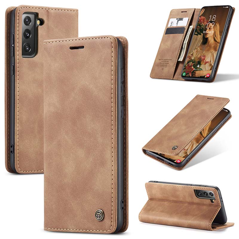Casekis Retro Wallet Case For Galaxy S21 FE 5G