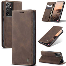 Load image into Gallery viewer, Casekis Retro Wallet Case For Galaxy S21 Ultra 5G
