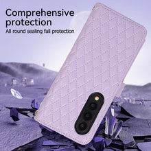 Görseli Galeri görüntüleyiciye yükleyin, Casekis Crossbody Cardholder Phone Case For Galaxy Z Fold 4 Purple
