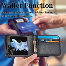 Load image into Gallery viewer, Casekis Folding Multi-card Leather Case for Galaxy Z Flip 5 5G
