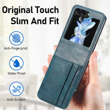 Load image into Gallery viewer, Casekis Folding Multi-card Leather Case for Galaxy Z Flip 5 5G

