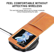 Load image into Gallery viewer, Casekis Folding Multi-card Leather Case for Galaxy Z Flip 5 5G
