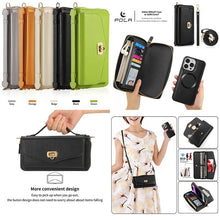 Load image into Gallery viewer, Casekis Multifunction Tote Crossbody Solid Color Phone Bag Black
