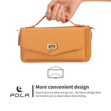 Load image into Gallery viewer, Casekis Multifunction Tote Crossbody Solid Color Phone Bag Orange
