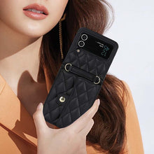 Carica l'immagine nel visualizzatore di Gallery, Casekis Crossbody Cardholder Phone Case For Galaxy Z Flip 3 Black
