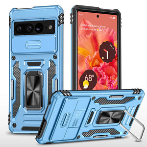 Casekis Sliding Camera Cover Anti-Fall Phone Case Light Blue