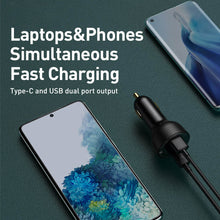 Load image into Gallery viewer, Dual Fast Charger Car Charger 100W Digital Display
