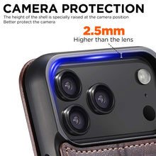 Load image into Gallery viewer, Casekis Leather Wallet MagSafe Phone Case Brown
