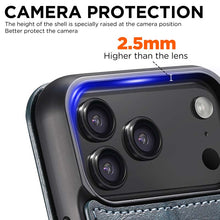 Carica l'immagine nel visualizzatore di Gallery, Casekis Leather Wallet MagSafe Phone Case Blue

