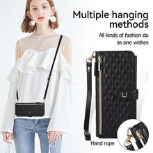 Load image into Gallery viewer, Casekis Crossbody Cardholder Phone Case For Galaxy Z Fold 4 Black
