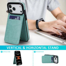 Load image into Gallery viewer, Casekis Bracket Card Slot Phone Case Green
