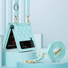 Load image into Gallery viewer, Casekis Crossbody Cardholder Phone Case For Galaxy Z Flip 4 Green
