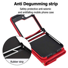 Load image into Gallery viewer, Casekis Crossbody Cardholder Phone Case For Galaxy Z Flip 5 Red

