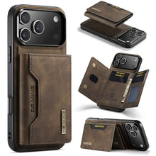 Load image into Gallery viewer, Casekis Magnetic Wallet Detachable Phone Case Coffee
