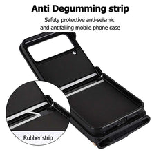 Carica l'immagine nel visualizzatore di Gallery, Casekis Crossbody Cardholder Phone Case For Galaxy Z Flip 4 Black
