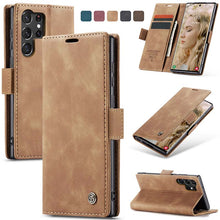 Load image into Gallery viewer, Casekis Retro Wallet Case For Galaxy S23 Ultra 5G
