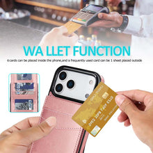 Load image into Gallery viewer, Casekis Bracket Card Slot Phone Case Rose Gold
