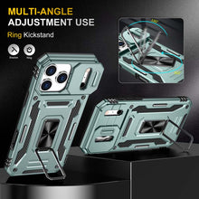 Load image into Gallery viewer, Casekis Sliding Camera Cover Anti-Fall Phone Case Alpine Green
