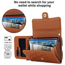 Carica l'immagine nel visualizzatore di Gallery, Casekis Crossbody Cardholder Phone Case For Galaxy Z Flip 5 Brown
