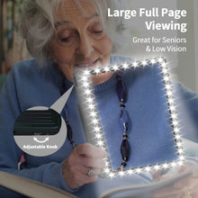 Load image into Gallery viewer, 5X Rechargeable Full Book Page Reading Magnifier
