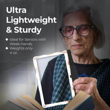 Load image into Gallery viewer, 5X Rechargeable Full Book Page Reading Magnifier
