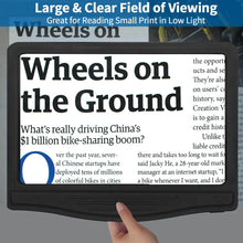 Load image into Gallery viewer, 5X Rechargeable Full Book Page Reading Magnifier
